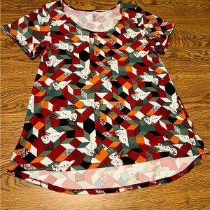 LulaRoe snowman print tunic. Super cute!